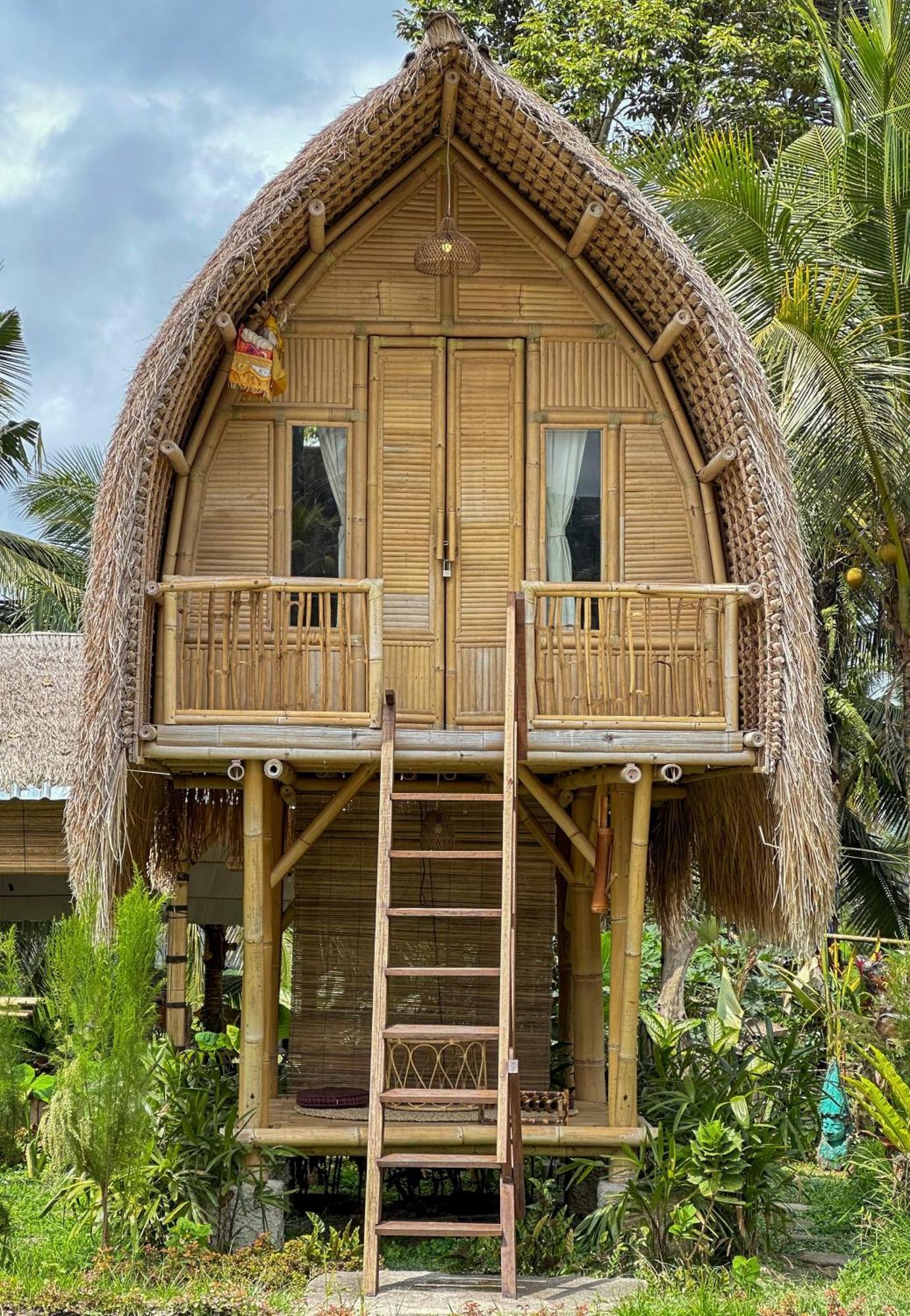 Kawig Bamboo House - Ricefield View, Eco Bamboo Home Tampaksiring Zewnętrze zdjęcie