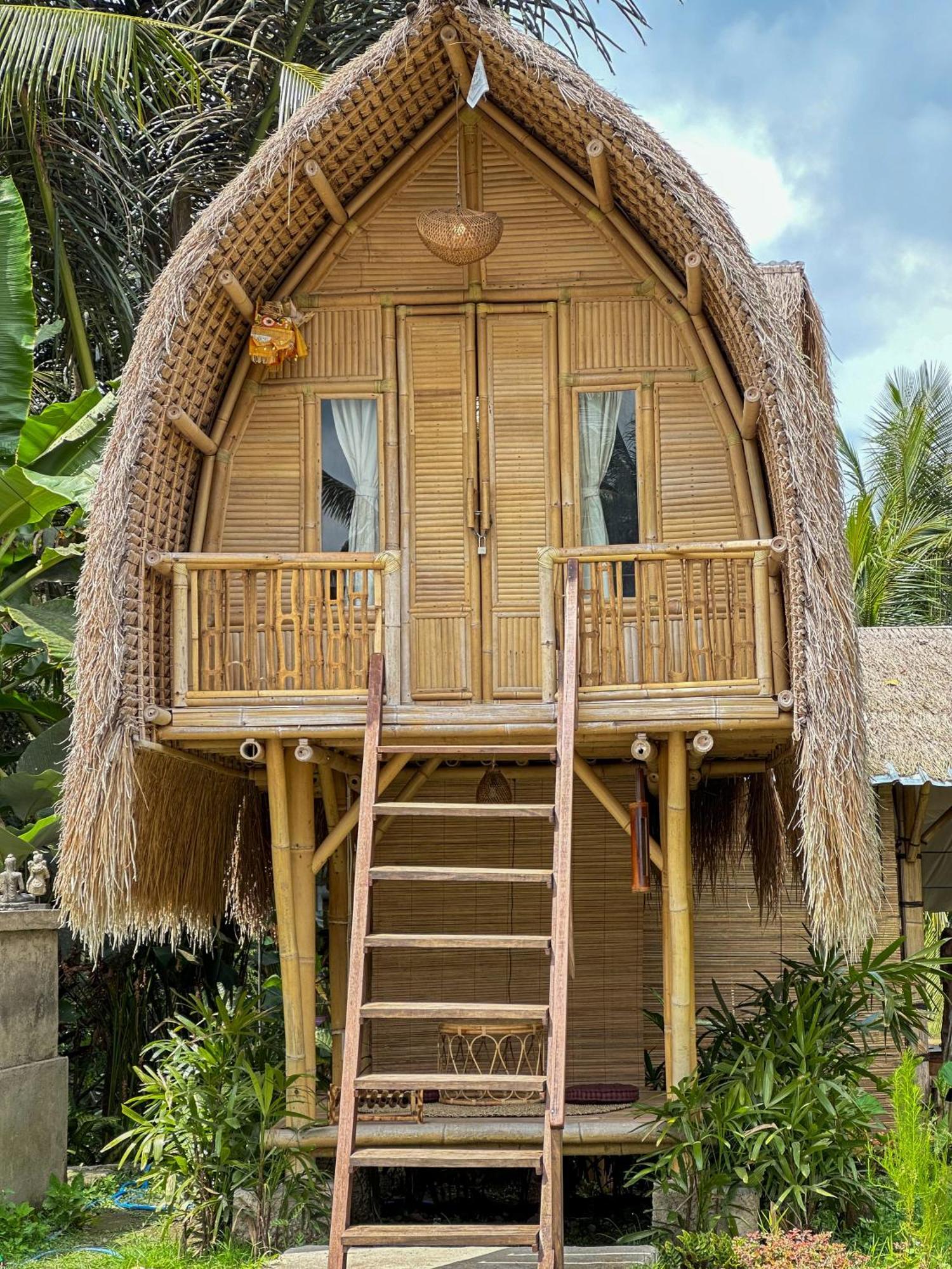 Kawig Bamboo House - Ricefield View, Eco Bamboo Home Tampaksiring Zewnętrze zdjęcie
