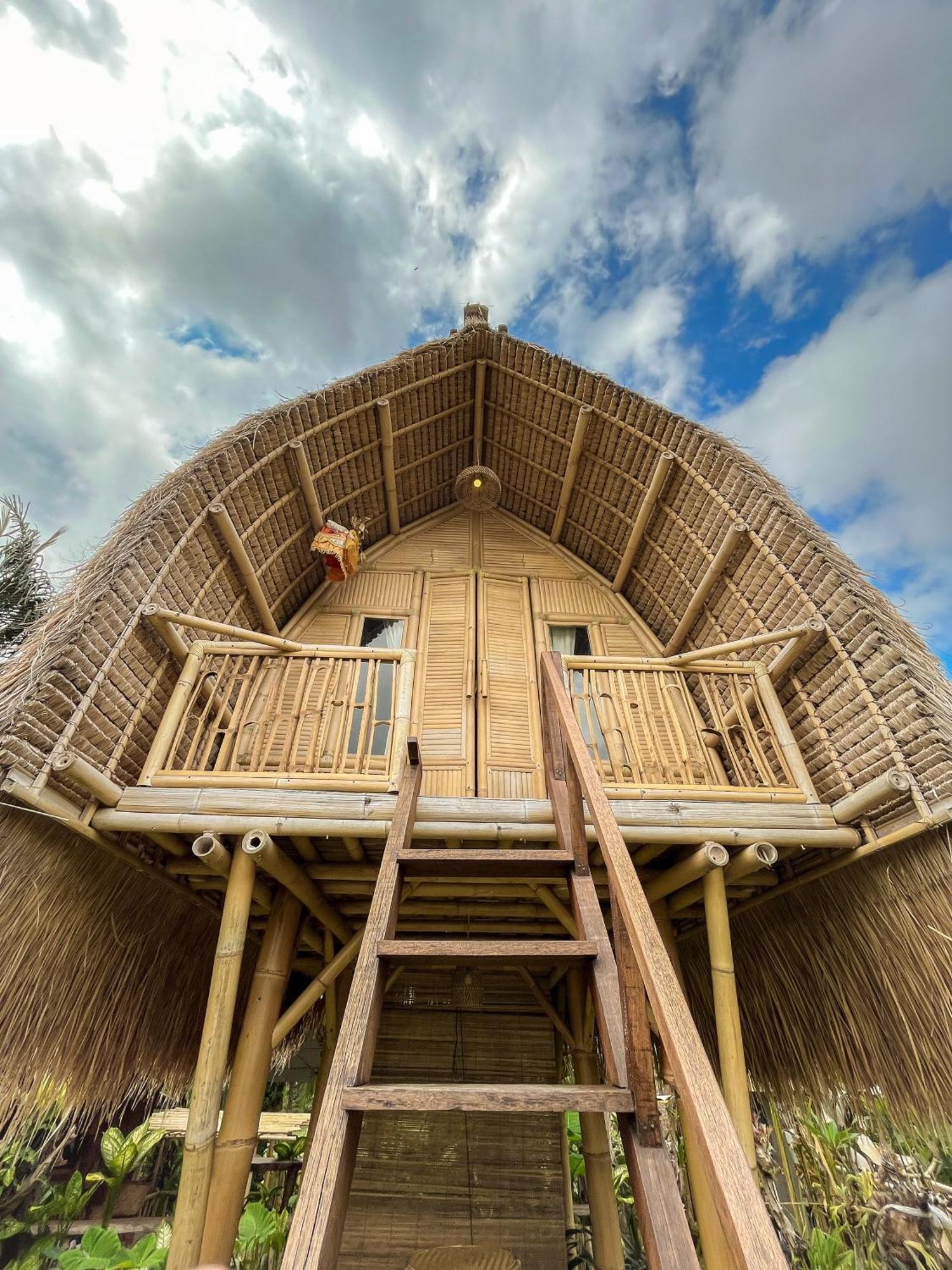 Kawig Bamboo House - Ricefield View, Eco Bamboo Home Tampaksiring Zewnętrze zdjęcie